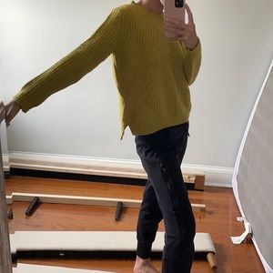 Warm mustard-colored sweater